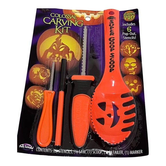 Fun World Colossal Carving Kit - Orange - Picture 1 of 5
